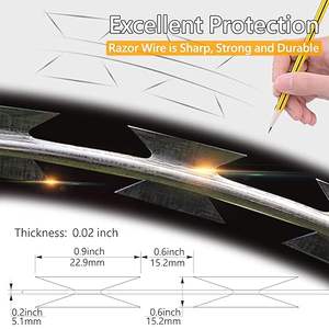 سياج أسلاك شائكة من المصنع لأقصى درجات الأمان، مواد دقيقة قابلة للتخصيص، وخدمة تخصيص متينة - Product Image 6