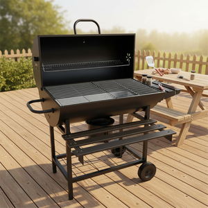 कारखाने स्टॉक अमेरिकी शैली बहु-कार्य आउटडोर आंगन बारबेक्यू ग्रिल असेंबली डिजाइन SCB-23 मॉडल के साथ 18 किलोग्राम - Product Image 2