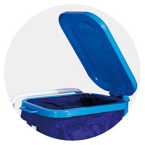 Troli ganti troli Linen rumah sakit logam EM-ET132 dengan troli ember plastik untuk membersihkan - Product Image 4