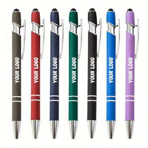 Cadeaux d'affaires promotionnels, stylo à bille personnalisé avec logo imprimé, stylo à bille en métal, stylos à bille de marque, stylet pour stylo à bille - Product Image 1