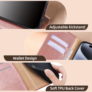 Từ cuốn sách ví điện thoại trường hợp đối với Apple iPhone 16e 14 13 12 mini 11 Pro Max XR 6 7 8 cộng với x da lật trường hợp khe cắm thẻ bìa - Product Image 2