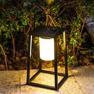 Lanterne solaire d'extérieur portable, LED ultra-lumineuse, lampe de chevet, étanche IP44, idéale pour patio, cheminée et jardin - Product Image 6