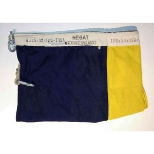 Nautical Signaling Brush Negative 170x50x15cm Yellow And Navy Blue Checkerboard Pattern <b>Flag</b> - Product Image 2