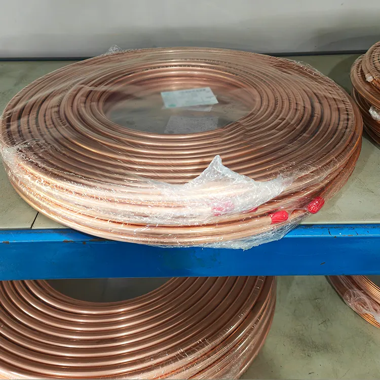 1/4 5/8 3/8 1/2 Inch Refrigeration Copper Tube Pancake Coil Copper Pipe Air Conditioner Copper Tube
