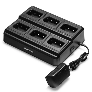 Baofeng 888s Walkie-talkie batería cargador de seis vías soporte de Radio bidireccional cargador batería de escritorio para 777s 666s 888H <span class=keywords><strong>88E</strong></span> C1H-777 - Product Image 1