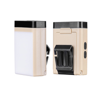 Torcia Frontale LED Ricaricabile USB-C con Sensore di Movimento, per Campeggio e Pesca, con Clip Magnetica, Luce da Lavoro COB Rossa, Bianca e Blu