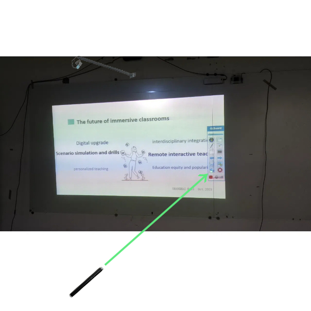 Laser Spray Can Dual Light Laser Pointer Interactive Projection Interactive Wall Games Video Game with Multiple Game Effects