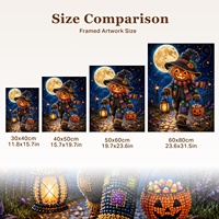 Fournisseur direct d'usine : Articles de décoration pour événements d'Halloween, artisanat, citrouille, peinture diamant 5D, perles, effeuilleur d'Halloween
