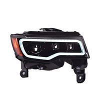 Faros Delanteros LED para Automóvil, 12 V, 6000 K, Blancos, para Jeep Grand Cherokee WK2 2014-2021, Carcasa ABS Antienvejecimiento, Reemplazo Plug+Play