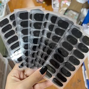 Autocollants pour ongles en gel UV à couverture complète, 16 embouts/feuille, bandes transparentes semi-durcies pour manucure, <span class=keywords><strong>d</strong></span>écoration, vernis adhésif, DIY - Product Image 4