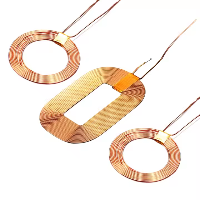Qi Standard Fast Charging Wireless Receiving Coil Mobile Phone RoHS Certified Customizable Dimensions Custom Inductance 125C