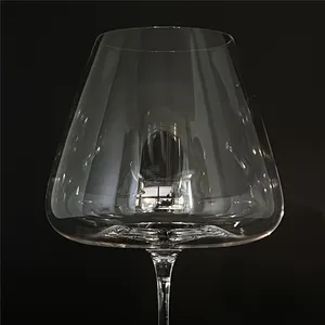 Goblet Glass Wholesale Customised Logo Modern Restaurant Crystal Stem Wedding Glasses Goblet Stemmed Wine Glass