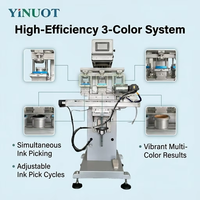 Nouvelle imprimante à tampon automatique YiNUOT 3 couleurs, haute précision, haute performance, compatible NFC, 1200 cycles/heure, claviers en aluminium