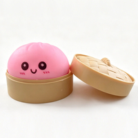 Jouet promotionnel extensible et moelleux, boîte surprise mystère arc-en-ciel, jouet anti-stress mignon en forme de dumpling à presser