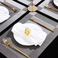 STARUNK Sets de table en PVC lavables, résistants à la chaleur, durables, tissés, pour hôtel et restaurant