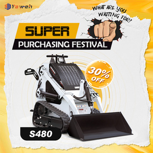Yaweh mesin pemuat Skid Mini diesel penjualan terbaik dengan kapasitas pemuatan 500kg 700kg 850kg 950kg <span class=keywords><strong>1000kg</strong></span> - Product Image 2