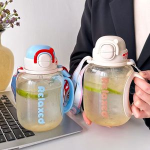 Relaxed Kids Water Bottle <b>Large</b> Capacity Food Grade Portable Drinking <b>Cup</b> For Students Back To School - Product Image 2