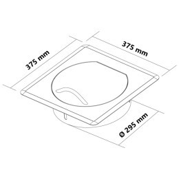Puerta de entrada STYLO SQUARE (Blanco) - Conducto de lavandería - Product Image 4