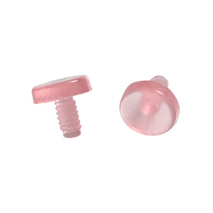 Têtes de remplacement à filetage interne en ABS transparent pour accessoires de bijoux DIY, petites clous d'oreille invisibles pour piercing - Product Image 5