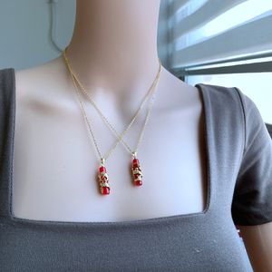 <span class=keywords><strong>2022</strong></span> Jialin 18พันทองชุบหินธรรมชาติจีนสีแดง<span class=keywords><strong>หยก</strong></span>มังกรจี้สร้อยคอ - Product Image 3