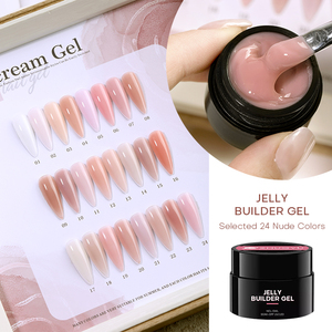 مجموعة جل بناء الأظافر LED للصالونات، طلاء جل فرنسي، مجموعة بناء الأظافر الصلبة بعبوات 1 كجم، طلاء وردي ناعم للتمديد - Product Image 4