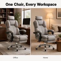 Chaise pivotante en PU pour le confort de la maison moderne Chaise de bureau inclinable pour les sports électroniques Dossier Canapé sédentaire pour dortoir Apprentissage par diffusion en direct