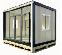 Unidad de Vivienda Modular de Vidrio Aislada y Prefabricada para Oficina en Casa / Estudio en el Patio Trasero / Pequeño Salón de Café
