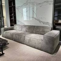 Modulares Komprimiertes Sofa Minimalistisches Block-Sektionalsofa Modernes 3-Sitzer Stoffsofa für Wohnzimmer Wohnmöbel