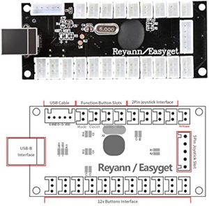 Aismartlink bộ phận tự làm giải trí có đèn LED bộ mã hóa USB Độ trễ 2x2/4/8 phím điều khiển đèn LED + nút ấn đèn LED 20x - Product Image 5