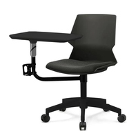 Chaise d'étude universitaire avec table, chaise mobile pour salle de classe, chaise de formation pour étudiants avec tablette d'écriture