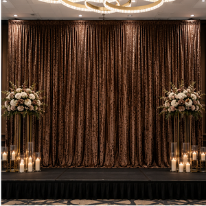 Custom Velvet Ballroom <b>Backdrop</b> Curtain for Hotel Stage Banquet Event Rental Supplier for Project Orders - Product Image 1