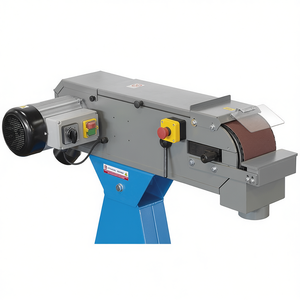 เครื่องขัดสายพานเอียงเฟอร์วี 120 มม. x 500 มม. พร้อมที่วางชิ้นงานปรับได้สำหรับขัดไม้และโลหะ - Product Image 2