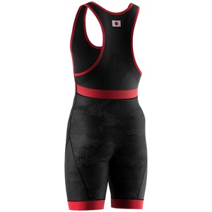 Combinaison de lutte vintage sublimée à col bas, sans manches, personnalisée, pour entraînement actif - Product Image 4