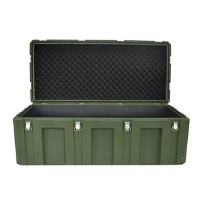 Caja de herramientas rodante profesional con logotipo personalizado OEM impermeable IP65 Rotomold Case