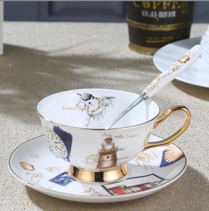 Nhãn Hiệu Riêng 200Ml Tùy Chỉnh Tiếng Anh Hoàng Gia Xương Trung Quốc Bàn Cà Phê Đặt Hoa Gốm Chén Trà Và Đĩa Đặt - Product Image 3