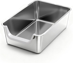 Bandeja Sanitaria de Acero Inoxidable <span class=keywords><strong>para</strong></span> <span class=keywords><strong>Gatos</strong></span>, Inodora y Antiadherente, <span class=keywords><strong>para</strong></span> <span class=keywords><strong>Gatos</strong></span> <span class=keywords><strong>Grandes</strong></span>, Venta al por Mayor - Product Image 1