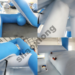 Parque Acuático Inflable Comercial, <span class=keywords><strong>Torre</strong></span> <span class=keywords><strong>de</strong></span> Saltos, Juegos Acuáticos Flotantes para Niños y Adultos, <span class=keywords><strong>Torre</strong></span> <span class=keywords><strong>de</strong></span> Escalada Inflable Jungle Joe con Tobogán - Product Image 3