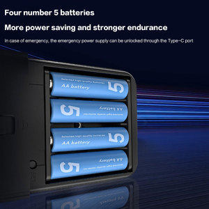 Blocco delle porte per il controllo delle impronte digitali per la gestione delle proprietà da utilizzare come blocchi di Password intelligenti per la sicurezza Anti-sbirciamento - Product Image 6