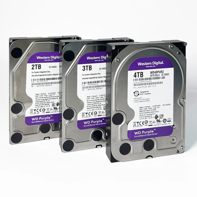 Western Digital Purple 4TB 3TB 2TB 1TB Hard Drive HDD - SATA 6 Gb/s, 64 MB Cache, 3.5" 1TB-WD10EJRX