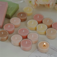 Bougie décorative de Noël en gros, sans flamme, écologique, changeante de couleur, parfum lavande, 2 heures de combustion, en cire de soja, cire d'abeille et paraffine