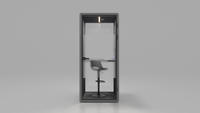 Nouvelle cabine insonorisée avec panneaux acoustiques en verre, cabine téléphonique insonorisée pour bureau