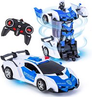Mainan Anak untuk Anak Laki-laki Perempuan Deformasi Robot Kendaraan Mainan untuk Anak Remote Control Mengubah Mobil Robot untuk Anak-anak 8-13 Tahun