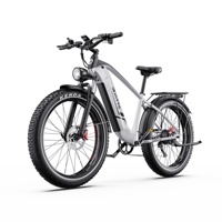 Bicicleta Eléctrica Urbana para Adultos F26 Lite de 26 Pulgadas con Neumáticos Gruesos Todoterreno, 7 Velocidades, Cuadro de Aleación de Aluminio, 50KM/H, 65NM, Batería de Litio en el Buje Trasero