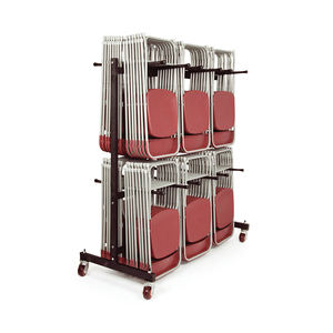 Gudang tahan lama tinggi ganda 2 baris kursi perjamuan penyimpanan menggantung kursi lipat keranjang - Product Image 6