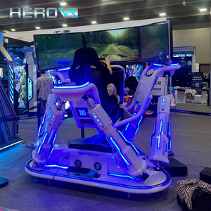 ยอดนิยม 3 หน้าจอ <span class=keywords><strong>6</strong></span> Dof รถจําลองการขับขี่พวงมาลัยมืออาชีพเครื่องเกม - Product Image 4