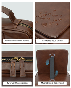 Porta Bibbia Riutilizzabile con <span class=keywords><strong>Cerniera</strong></span>, Custodia Portatile per Chiesa, Organizer Resistente per Libri 28x21x6cm - Product Image 4