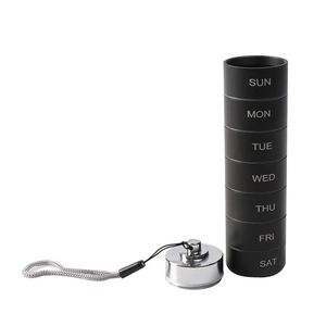 Boîte à pilules élégante en aluminium, très vendue, organiseur de médicaments de voyage haut de gamme et moderne - Product Image 1