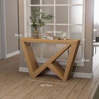 Anpassbarer moderner nordischer Konsolen tisch Einfaches kreatives Design Massivholz-Eingangs wandt isch für Home Office und Wohnzimmer