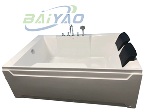 Bañera de hidromasaje de lujo Jacuzzier 2 personas Jakusi Whirlpool acrílico interior bañera familiar con función de hidromasaje - Product Image 3