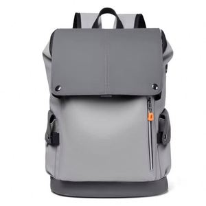 Mochila para Portátil Unisex de Gran Capacidad, Moderna, Deportiva, Escolar, con Cubierta USB Impermeable y Cierre de Cremallera, en Cuero PU - Product Image 1